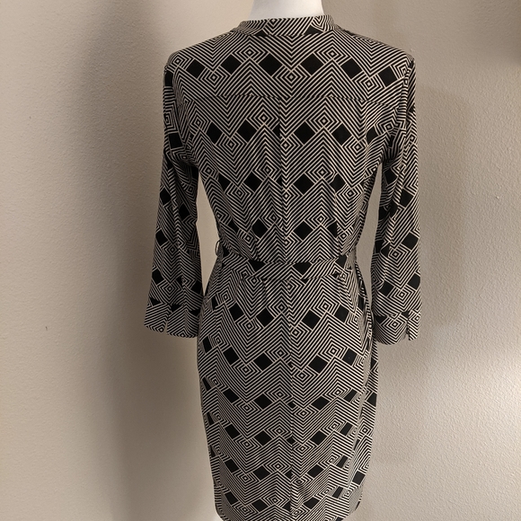 Donna Morgan size 4 Black and white shift dress - Picture 2 of 10